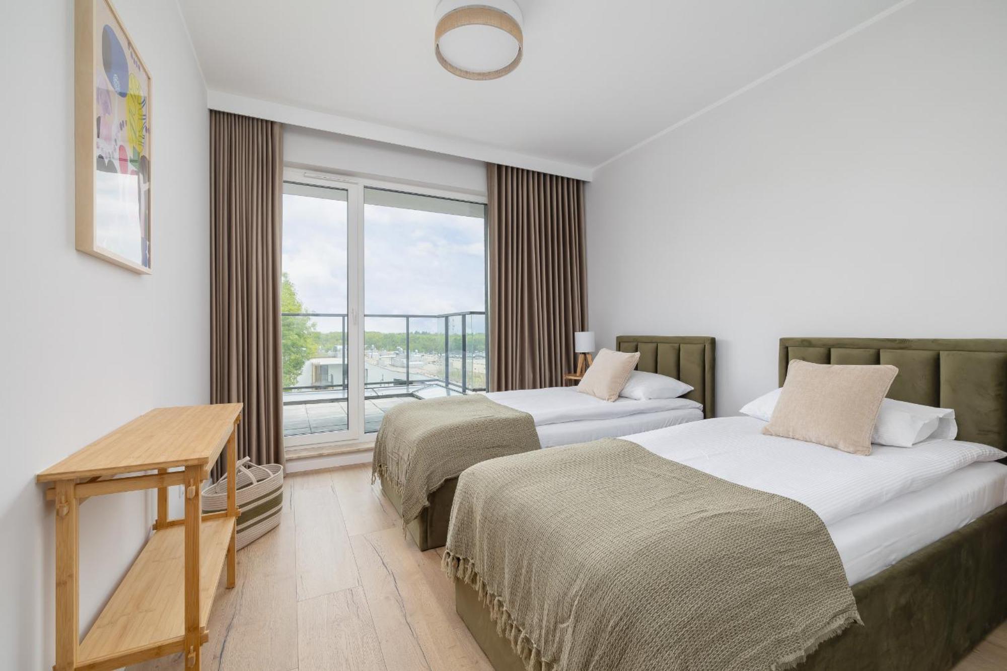 Stylowy Apartament Z Dwiema Sypialniami Balkonem I Parkingiem By Noclegi Renters Katowice Eksteriør billede